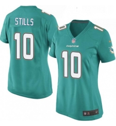 Womens Nike Miami Dolphins 10 Kenny Stills Game Aqua Green Team Color NFL Jersey