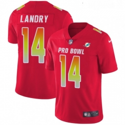 Womens Nike Miami Dolphins 14 Jarvis Landry Limited Red 2018 Pro Bowl NFL Jersey