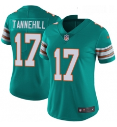 Womens Nike Miami Dolphins 17 Ryan Tannehill Elite Aqua Green Alternate NFL Jersey