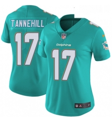 Womens Nike Miami Dolphins 17 Ryan Tannehill Elite Aqua Green Team Color NFL Jersey