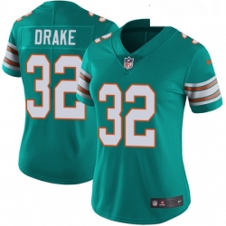 Womens Nike Miami Dolphins 32 Kenyan Drake Aqua Green Alternate Vapor Untouchable Limited Player NFL Jersey