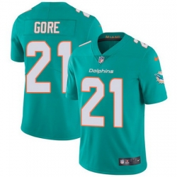 Nike Dolphins #21 Frank Gore Aqua Green Team Color Youth Stitched NFL Vapor Untouchable Limited Jersey