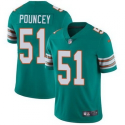 Nike Dolphins #51 Mike Pouncey Aqua Green Alternate Youth Stitched NFL Vapor Untouchable Limited Jersey