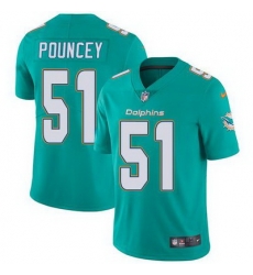 Nike Dolphins #51 Mike Pouncey Aqua Green Team Color Youth Stitched NFL Vapor Untouchable Limited Jersey