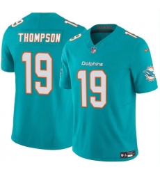 Youth Miami Dolphins 19 Skylar Thompson Aqua 2023 F U S E Vapor Limited Stitched Football Jersey