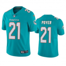 Youth Miami Dolphins 21 Jordan Poyer Aqua Vapor Limited Stitched Football Jersey
