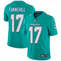 Youth Nike Miami Dolphins 17 Ryan Tannehill Aqua Green Team Color Vapor Untouchable Limited Player NFL Jersey