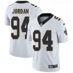 Mens Nike New Orleans Saints 94 Cameron Jordan White Vapor Untouchable Limited Player NFL Jersey