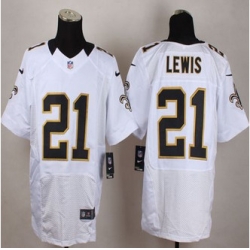 Nike New Orleans Saints #21 Keenan Lewis White Mens Stitched NFL Elite Jersey