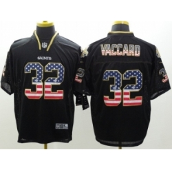 Nike New Orleans Saints 32 Kenny Vaccaro Black Elite USA Flag Fashion NFL Jersey