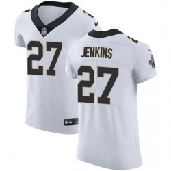 Nike Saints 27 Malcolm Jenkins White Men Stitched NFL New Elite Jersey