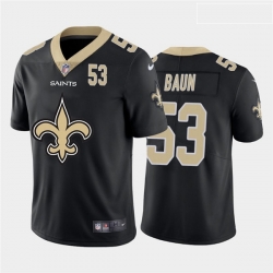 Nike Saints 53 Zack Baun Black Team Big Logo Number Vapor Untouchable Limited Jersey