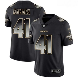 Saints 41 Alvin Kamara Black Men Stitched Football Vapor Untouchable Limited Smoke Fashion Jersey