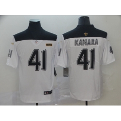 Saints 41 Alvin Kamara White City Edition Vapor Untouchable Limited Jersey