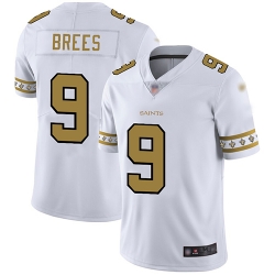 Saints 9 Drew Brees White Mens Stitched Football Limited Team Logo Fashion Jersey