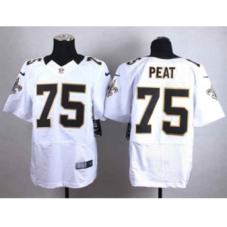 nike nfl jerseys new orleans saints 75 peat white[Elite]