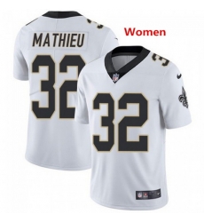 Women New Orleans Saints 32 Tyrann Mathieu White Color Rush Limited Jersey