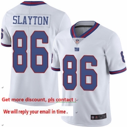 Giants 86 Darius Slayton White Men Stitched Football Limited Rush Jersey