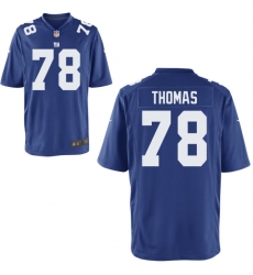 Men Giants 78 Thomas Blue Game Stitched NFL Jersey