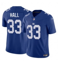 Men New York Giants 33 Hassan Hall White 2023 F U S E  Vapor Untouchable Limited Stitched Jersey