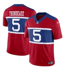 Men New York Giants 5 Kayvon Thibodeaux Century Red Alternate Vapor F U S E  Limited Stitched Football Jersey