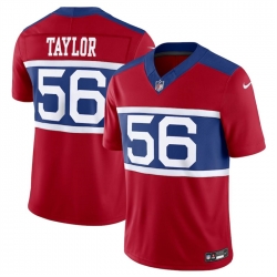 Men New York Giants 56 Lawrence Taylor Century Red Alternate Vapor F U S E  Limited Stitched Football Jersey