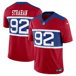 Men New York Giants 92 Michael Strahan Century Red Alternate Vapor F U S E  Limited Stitched Football Jersey