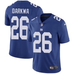 Men Nike Giants #26 Orleans Darkwa Royal Blue Team Color Stitched NFL Vapor Untouchable Limited Jersey