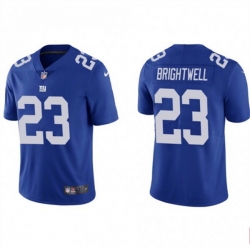 Men's New York Giants #23 Gary Brightwell Blue Vapor Untouchable Limited Stitched Jersey