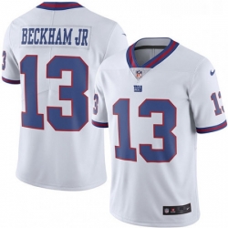 Mens Nike New York Giants 13 Odell Beckham Jr Limited White Rush Vapor Untouchable NFL Jersey