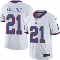 Mens Nike New York Giants 21 Landon Collins Limited White Rush Vapor Untouchable NFL Jersey