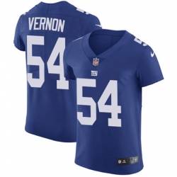 Nike Giants #54 Olivier Vernon Royal Blue Team Color Mens Stitched NFL Vapor Untouchable Elite Jersey