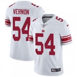 Nike Giants #54 Olivier Vernon White Mens Stitched NFL Vapor Untouchable Limited Jersey