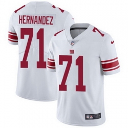 Nike Giants #71 Will Hernandez White Mens Stitched NFL Vapor Untouchable Limited Jersey