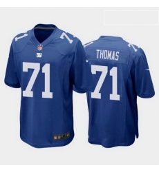 men andrew thomas new york giants royal game jersey 2020 