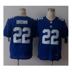 nike nfl jerseys new york giants 22 brown blue[Elite][brown]