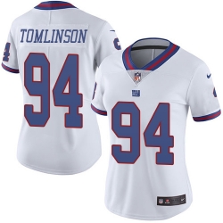 Nike Giants #94 Dalvin Tomlinson White Womens Stitched NFL Limited Rush Jersey