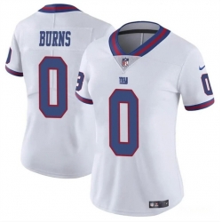 Women New York Giants 0 Brian Burns White Stitched Jersey