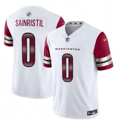 Men Washington Commanders 0 Mike Sainristill White 2025 F U S E Vapor Limited Stitched Football Jersey Men Washington Commanders 0 Mike Sainristill White 2025 F U S E Vapor Limited Stitched Football Jersey