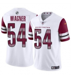 Men Washington Commanders 54 Bobby Wagner White Vapor Limited Stitched Football Jersey