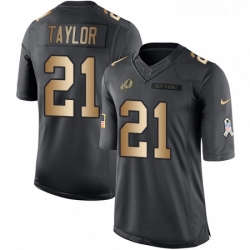 Mens Nike Washington Redskins 21 Sean Taylor Limited BlackGold Salute to Service NFL Jersey