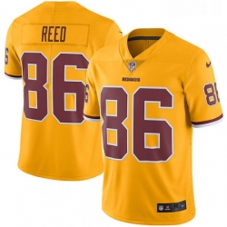 Mens Nike Washington Redskins 86 Jordan Reed Limited Gold Rush Vapor Untouchable NFL Jersey