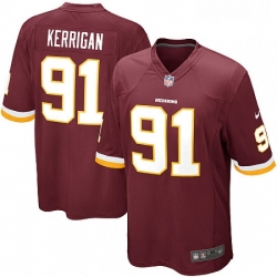 Mens Nike Washington Redskins 91 Ryan Kerrigan Game Burgundy Red Team Color NFL Jersey