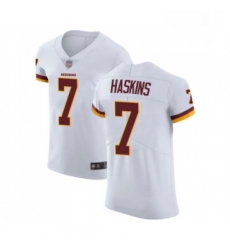 Mens Washington Redskins 7 Dwayne Haskins White Vapor Untouchable Elite Player Football Jersey