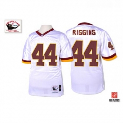 Mitchell and Ness Washington Redskins 44 John Riggins White Authentic Throwback NFL Jersey