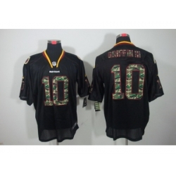 Nike Washington Redskins 10 Robert Griffin III Black Elite Lights Out Camo Number NFL Jersey