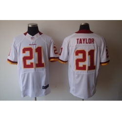 Nike Washington Redskins 21 Fred Taylor White Elite NFL Jersey