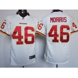 Nike Washington Redskins 46 Alfred Morris White Game NFL Jersey