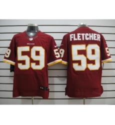 Nike Washington Redskins 59 London Fletcher Red Elite NFL Jersey