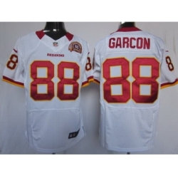 Nike Washington Redskins 88 Pierre Garcon White Elite 80TH Patch NFL Jersey